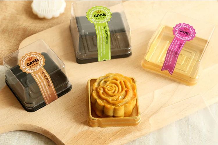 [AMW] Transparent Blister 1 Bag 10 PCs with Exquisite Moon Cake Gift Box(50g~ 100G