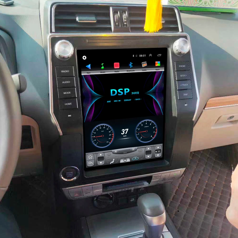 Автомагнитола мультимедийный навигатор видеоплеер для Toyota Land cruiser prado Tesla style