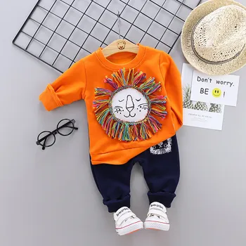 

Spring Autumn Baby Clothes T Shirt Pants 2Pcs/sets Children Boy Girl Cartoon Style Clothing Suits Kids Toddler Casual Tracksuits