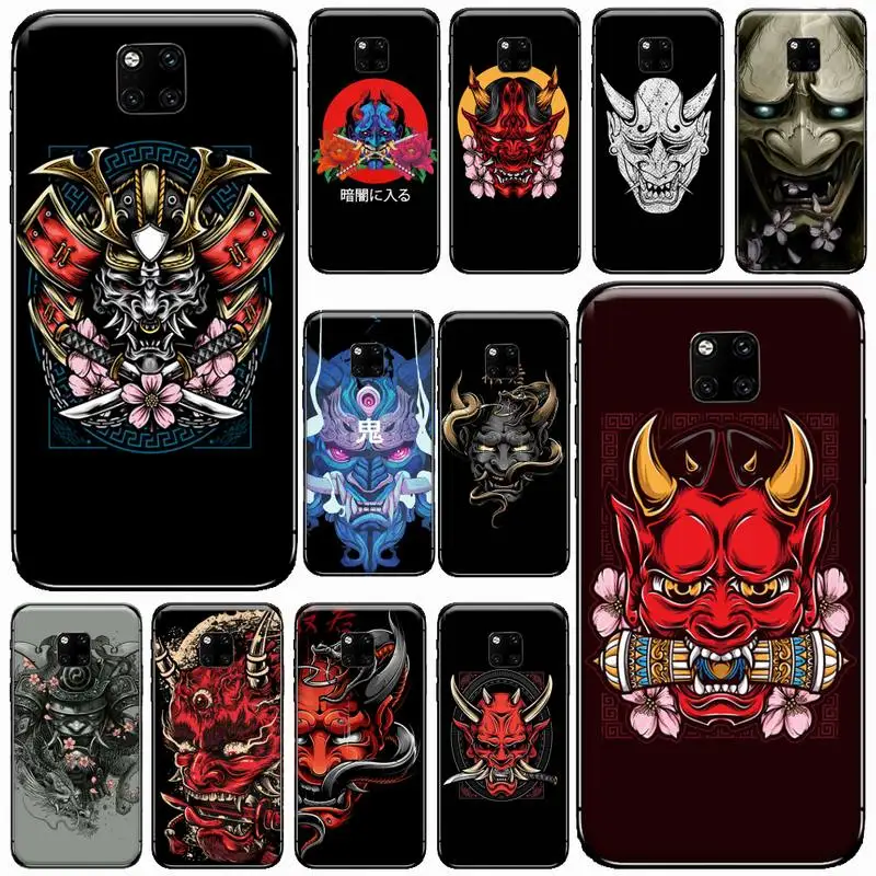 Чехол для телефона с японской маской Oni Hannya Demon Huawei Mate 9 10 20 Pro lite 20x nova 3e P10 plus P20 Honor10 |