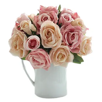 

Artificial Flowers Bouquets Rose Flower Simulation Mother's Day Decoration for Home Wedding