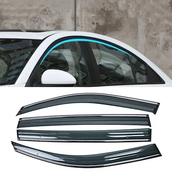 

For CHEVROLET Cruze Sedan J300 2008-2016 Car Window Sun Rain Shade Visors Shield Shelter Protector Cover Trim Frame Sticker