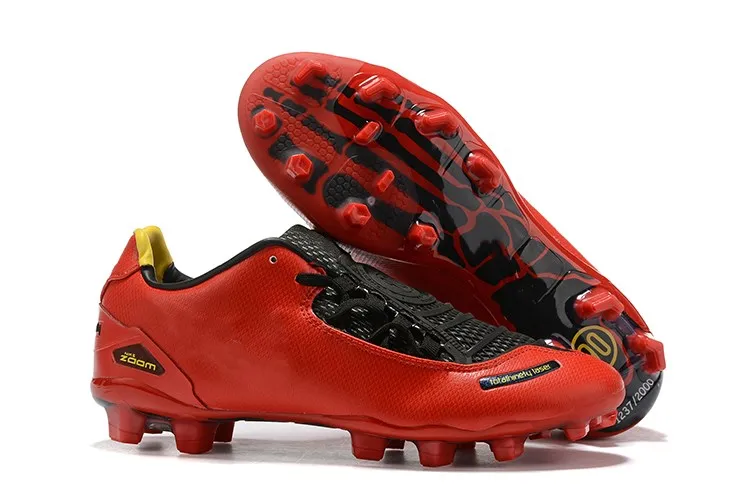 5 New Arrival Mens Total 90 Laser I SE FG Football Shoes Top Quality Black Yellow Athletic Fashion Soccer Cleats Fast Shippin - Цвет: 5