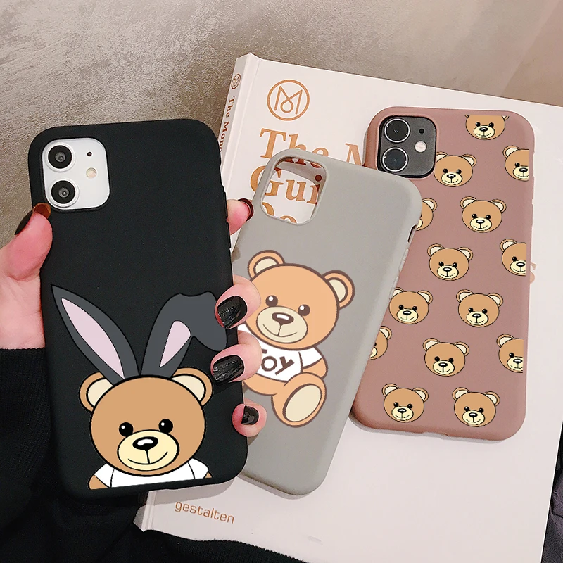 Роскошный чехол с итальянским медведем для Huawei P40 P30 P20 Pro Lite мягкий силиконовый