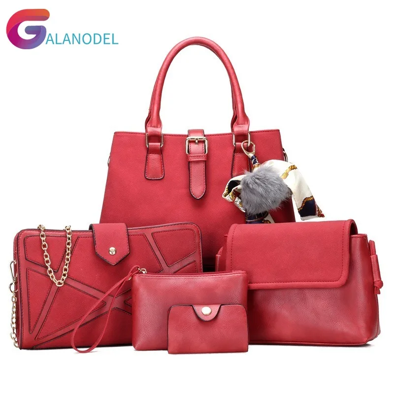 Женские Роскошные Сумки Дизайнерская композитная сумка Европейская и американская женская повседневная женская сумка-мессенджер Набор Bolsas Feminina - Цвет: red