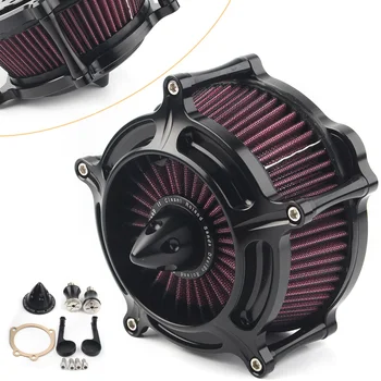 

Spike Turbine Motorbike Air Cleaner Filter For Harley Sportster XL883 48 Filters Low XL883L XL 1200 883 2007-2019 CNC Aluminum