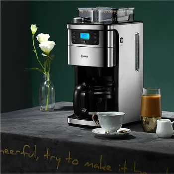 

900W Fully Automatic Coffee Machine Grinder American Household Grinding Stainless Steel Body Reservation Insulation