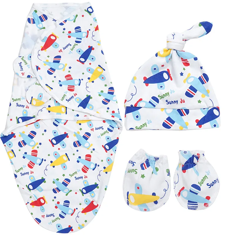 plane size L 3 шт./партия, дропшиппинг, пеленка одеяла для младенцев, пеленка одеяла, конверт для новорожденных, марлевый подгузник, милый спальный мешок, аксессуары для коляски - Цвет: plane size L