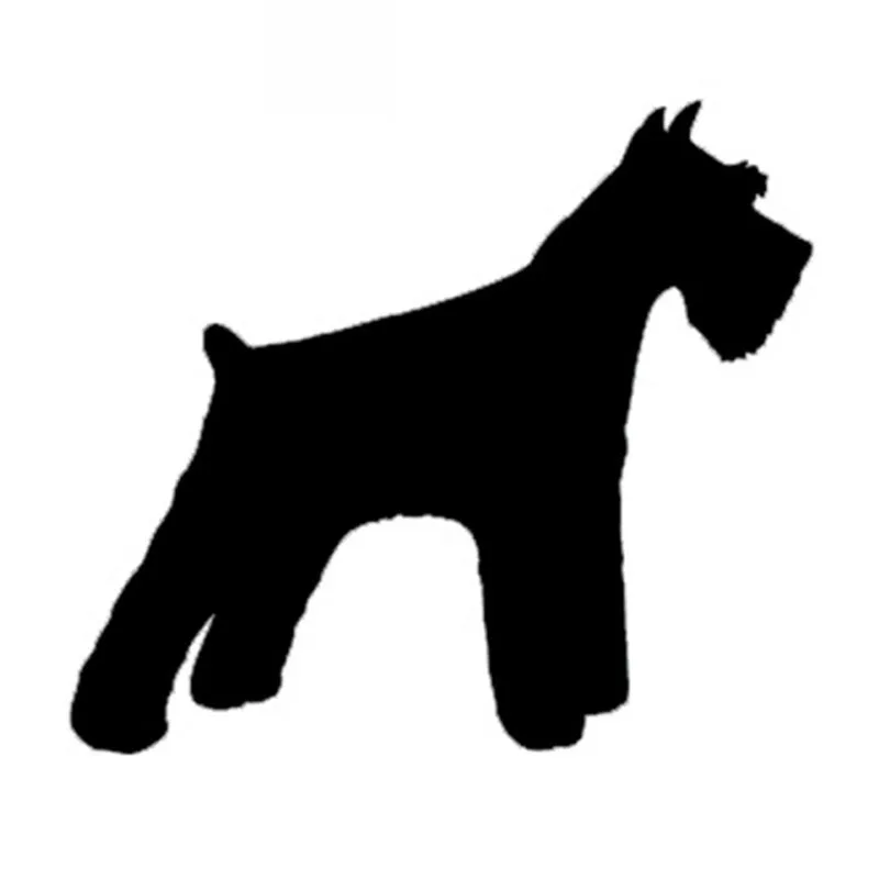 Автомобильная наклейка Schnauzer собака мультяшная автомобильный чехол царапина