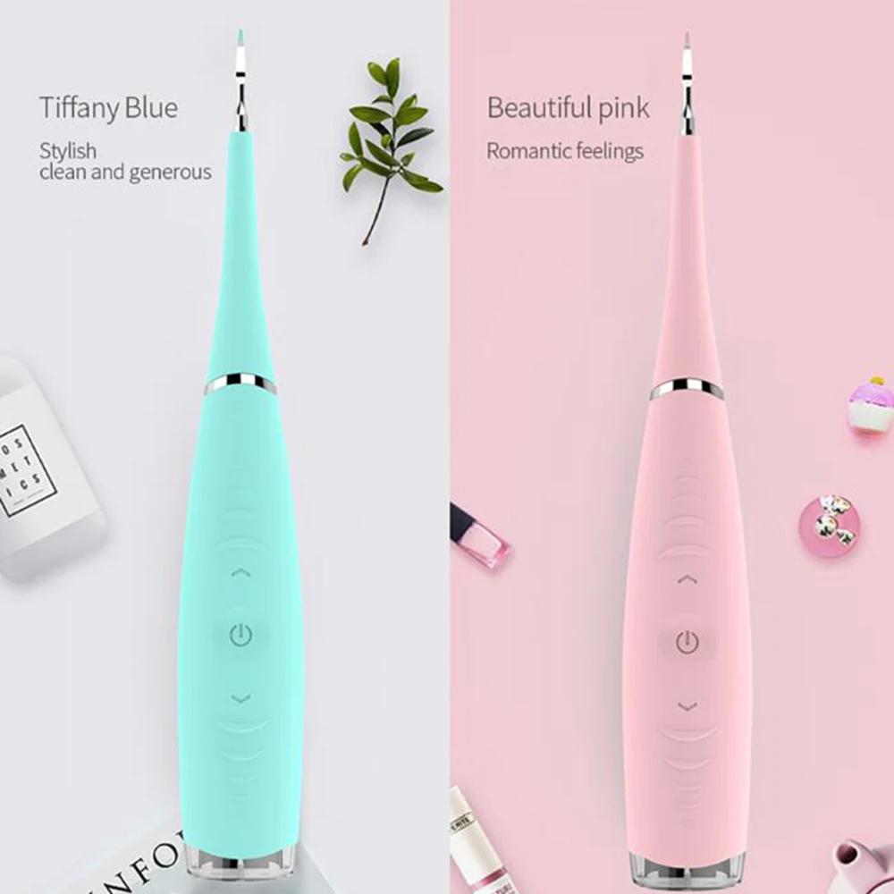 Raspador Dental sónico con vibración y recarga USB, eliminador de cálculo Dental, herramienta limpiadora de manchas de dientes, sarro, blanqueador de dientes, envío directo