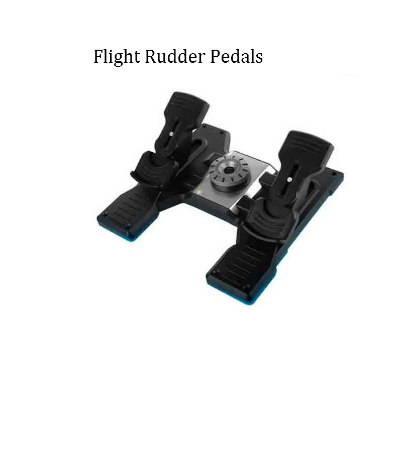 Logitech G Flight Yoke System, Flight Rudder Pedals, and Flight