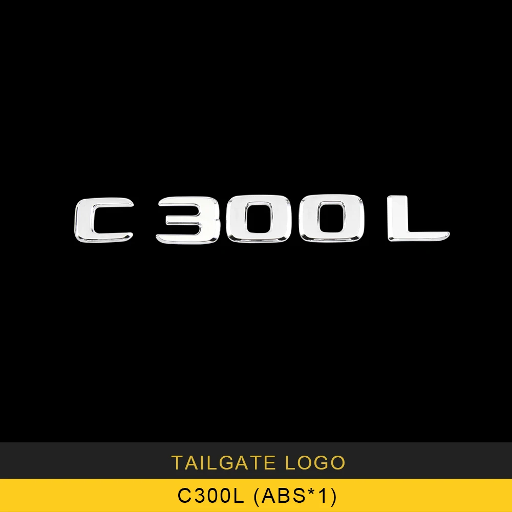 C300L X1 Carманго для Mercedes Benz GLA CLA C117 GLC A C E класс W205 W213 W176 авто багажник хвост ворота номер автомобиля логотип эмблема значок наклейка - Название цвета: C300L X1