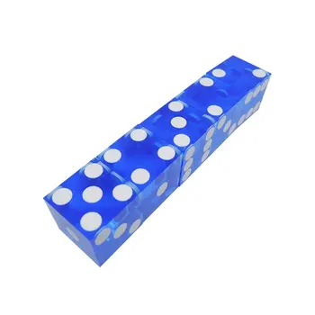 

5 Pieces Top Grade 19mm Casino Dice With The Edges And Serial Numbers Translucent Clear D6 Dice Real Dice