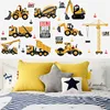 Cartoon Tractor Wall Stickers DIY Transport Cars Wall Art Decal Decoration for Kids Rooms Boys Girls Children Bedroom Home Decor ► Photo 3/6