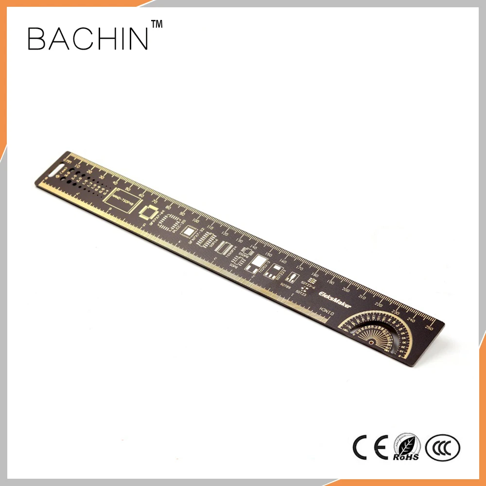 

25cm Multifunctional PCB Ruler Measuring Tool Creative Design Straightedge Long Straight Rulers Parallel Rule
