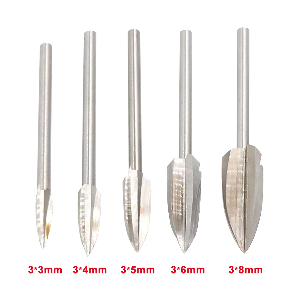 

5Pcs/Set Wood Carving And Engraving Drill Bit Milling Cutter Root Carving Tools for DIY Woodworking Carving