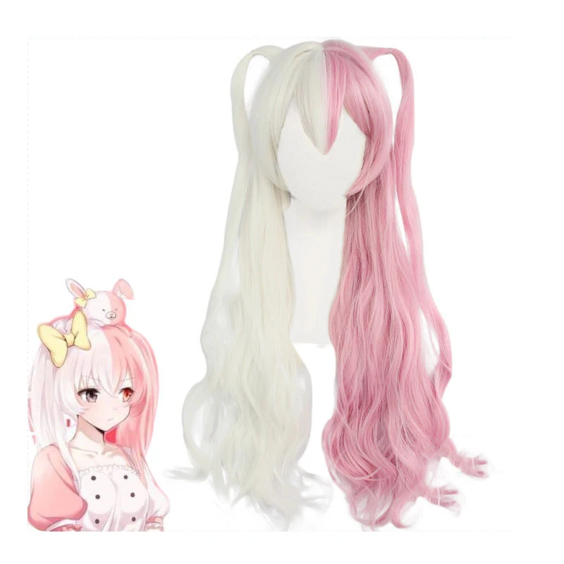 Парик для косплея женщин Danganronpa Monomi термостойкие синтетические волосы костюма супер данганронпа| |
