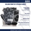 KEMALOCE Cycling Gloves Men Women Road Racing Half Finger Summer Mittens Non-Slip Reflective Outdoor Sport Adult MTB Bike Glove 3