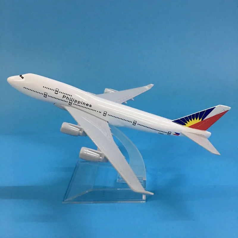 JASON TUTU Philippines B777 Plane Model Airplane 16cm Boeing 747 Aircraft 1:400 Diecast Metal Airplanes Toys | Игрушки и хобби