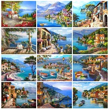 

DIY 5D Landscape Diamond Painting Full Drill with Number Kits Home and Kitchen Wall Decoration Gifts for Adults and Kids