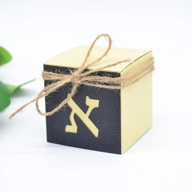Customized Bar Mitzvah Jewish Favour Box With Laser Cut Hebrew Letter