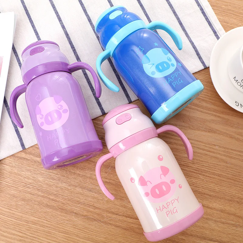 300ml Baby Feeding Cup Stainless Steel Milk Thermos for Children Insulated hot  water Bottle leak-poof thermal Cup - AliExpress