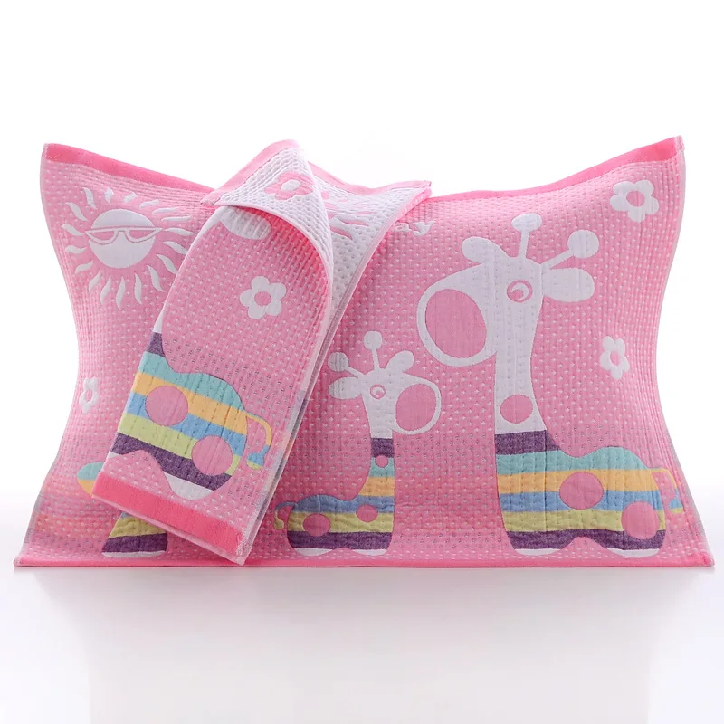 

XT Pure Cotton Gauze Pillow Case Gaoyang Manufacturers Direct Selling Three Layer Soft Fabric Pillow Case Soft Breathable Wholes