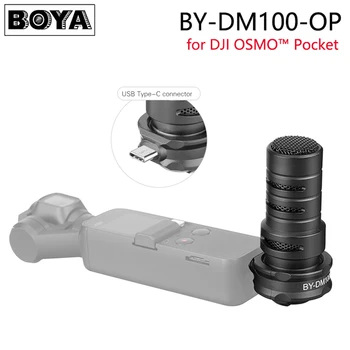 

BOYA BY-DM100-OP Shotgun Microphone Type-C Omnidirectional Plug-in Digital Condenser Mic for DJI OSMO™ Pocket