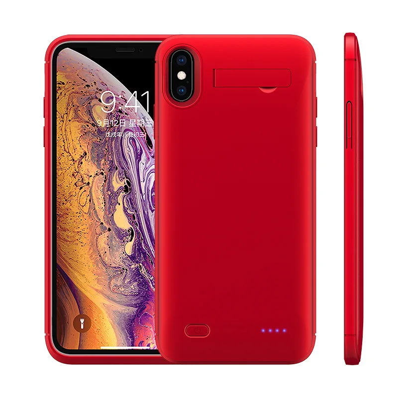 Чехол для аккумулятора iphone XR X XS Max Slim power Bank Charing чехол 6 6S 7 8 Plus зарядного