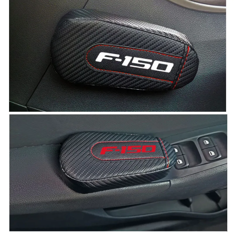 Car Styling for Ford F150 F-150 1pc Carbon Fiber Leather Leg Cushion Knee Pad Armrest Interior Accessories | Автомобили и
