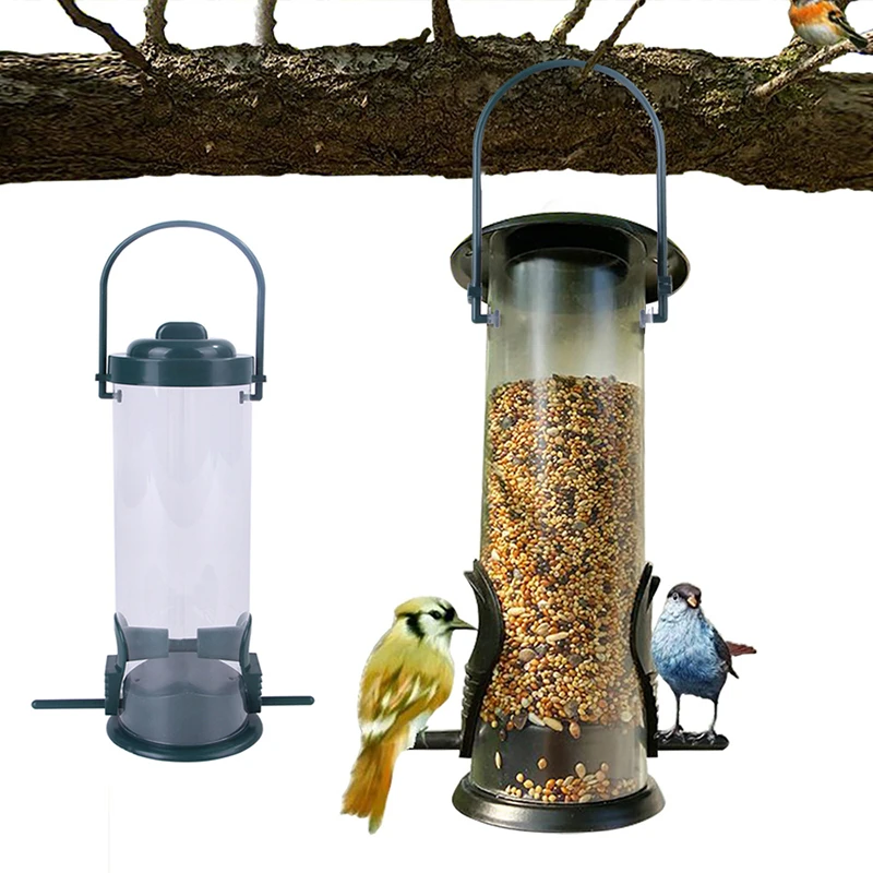 Handheld Hanging Bird Feeder For Small Birds Lovebird Macawstransparant Outdoor Pet Material
