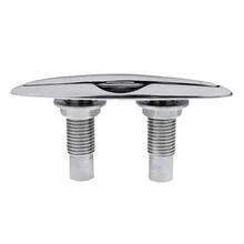 Док-скоба для морской лодки веревка галстук-смывной палубное Крепление-полированная 316 нержавеющая сталь, серебро