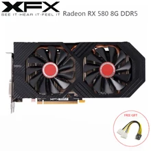 Видеокарта XFX AMD Radeon RX580 8 ГБ DDR5 Видеокарта AMD GPU RX580 8 Гб 256 бит видеокарта оригинальная видеоигра AMD видеокарта б/у карты
