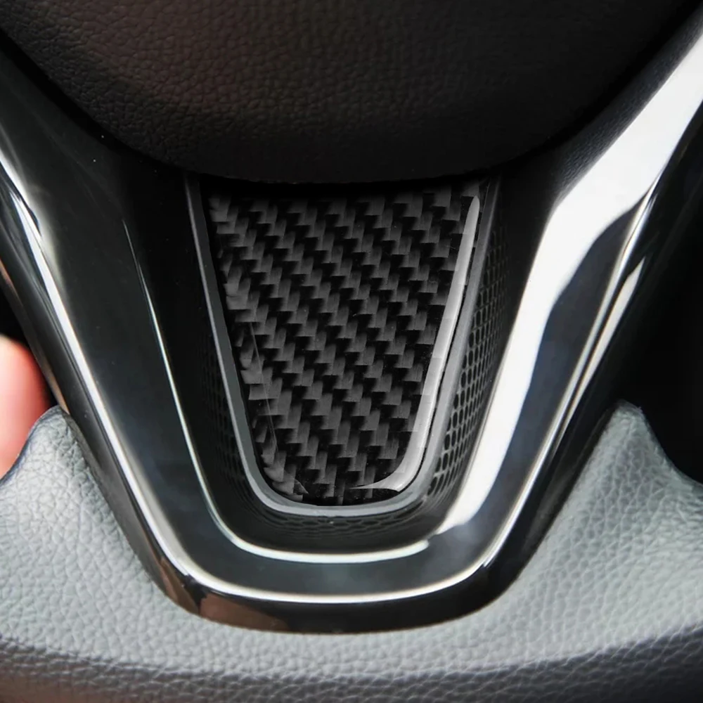 Наклейки на рулевое колесо для автомобиля, пригодный для Honda Fit/Jazz GK5 3RD GEN-, материал из углеродного волокна, отделка подшипника автомобиля