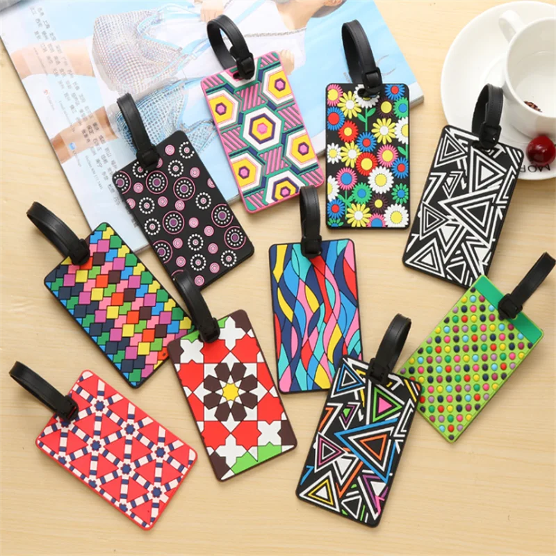 Travel Accessories Creative Luggage Tag  Suitcase Identifier Tag Boarding Pass  Cartoon Cute Tag Consignment Card Bus Card Sets