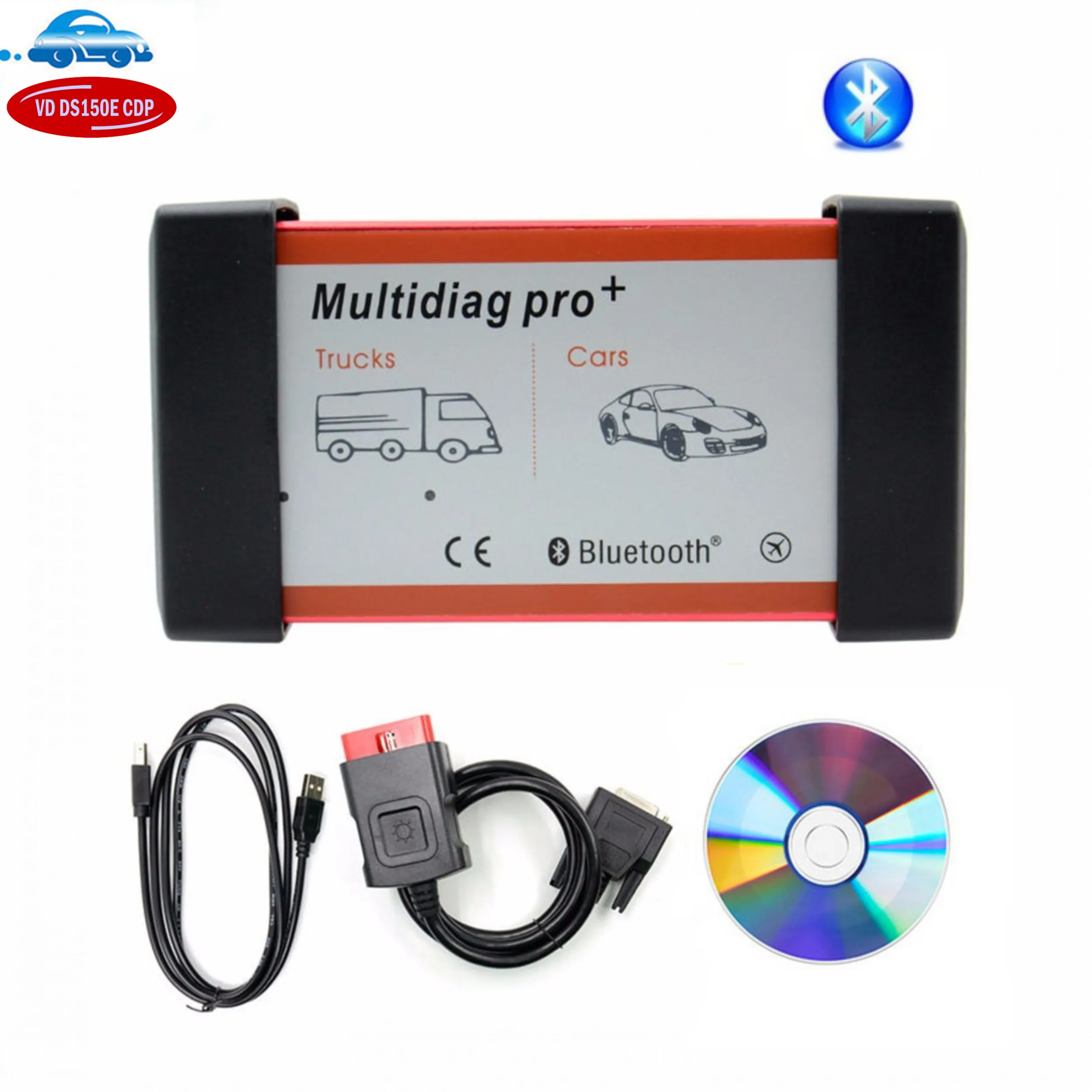 Новое поступление сканер Multidiag Pro + 2018 0 2017 keygen для Bluetooth vd ds150e cdp Obd2 диагностический