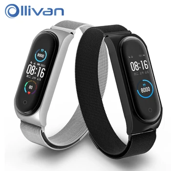

Metal Milanese Strap Mi band 5 Replace Wrist Strap For Xiaomi Mi band 5 Metal Screwless Stainless Steel Magnetic Bracelet Strap