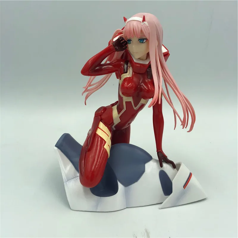 Фигурка аниме Darling in the FRANXX Zero Two 02 красная/белая одежда сексуальные фигурки из ПВХ