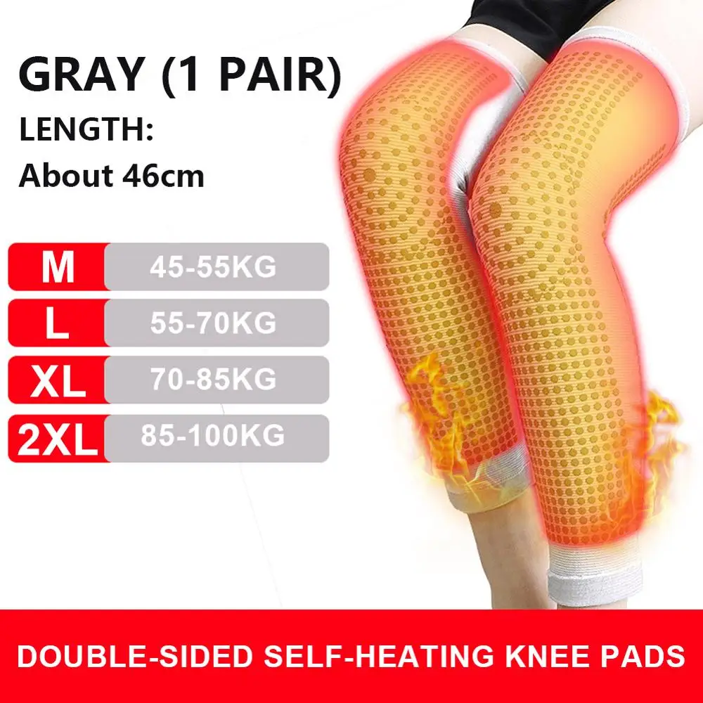 1 Pair Dot Matrix Self Heating Knee Pads Brace Sports Kneepad Tourmaline Knee Support For Arthritis Joint Pain Relief Recovery knee pad knee support knee brace knee wraps