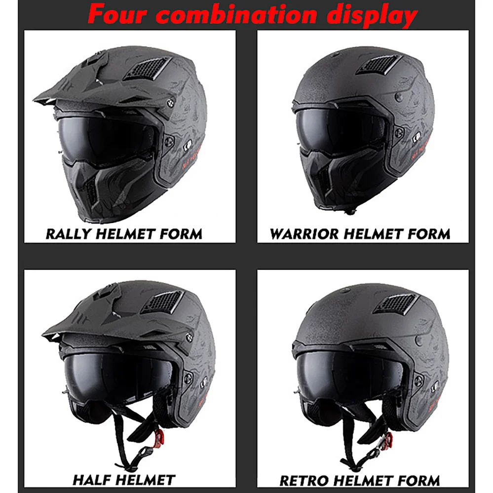 Original spain MT Helmet Motorcycle Off Road DOT ECE Approved Motocross  Helmet Full Face Motorcycle Detachable Helmet Capacete