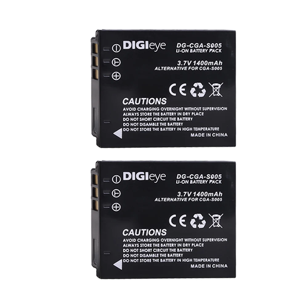 2 Batterie Agli Ioni Di Litio 7.2V Per Fotocamera Panasonic Lumix E Proiettori – Sostitutive Per DMW-BCC12, CGA-S005, Compatibili Con FX, LX E FAVI