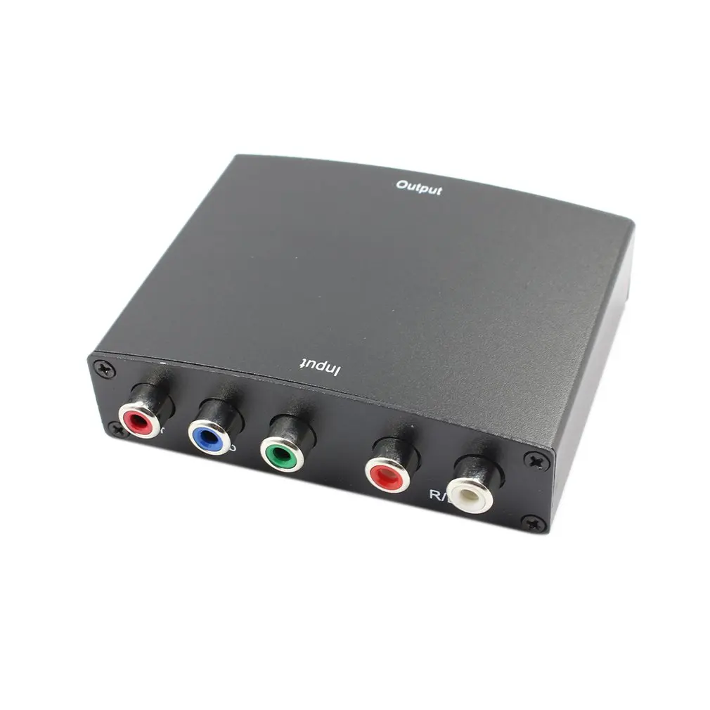 Профессиональный YPBPR+ аудио R/L в HDMI конвертер адаптер преобразования поддерживает высокое разрешение видео до 1080p