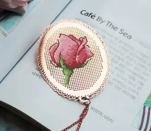 Xx DIY ремесло Стич крестиком Закладка Рождество Пластиковая ткань рукоделие Вышивка ремесла счетный крест-Набор для вышивки - Цвет: Коричневый