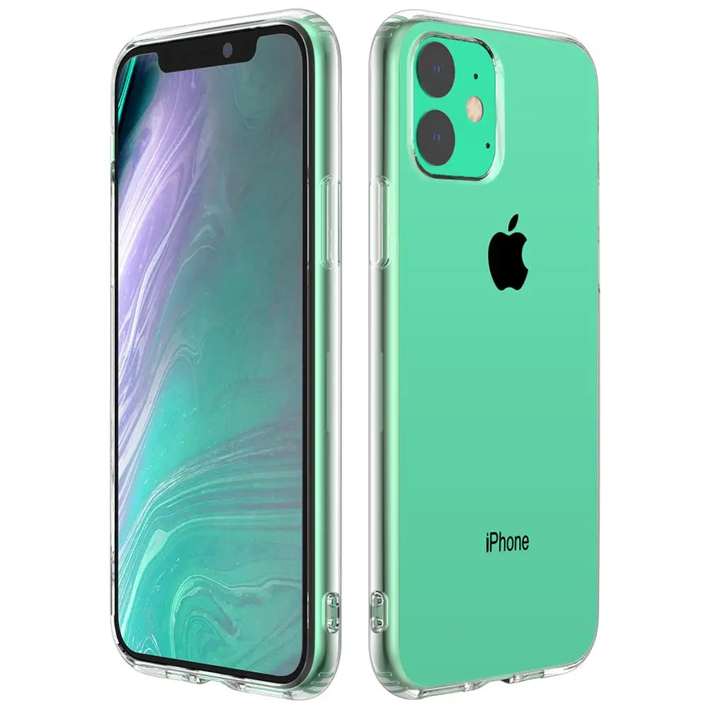 

1000PCS Full Body Protection Cover Compatible with Apple iPhone 11 Anti-Slip TPU Ultra Thick Transparent Shell for iPhone 6.1''