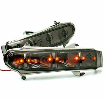 

For 92-02 Mercedes W220 S320 S430 S500 W215 Turn Signal Light Side Mirror Gray 2pcs