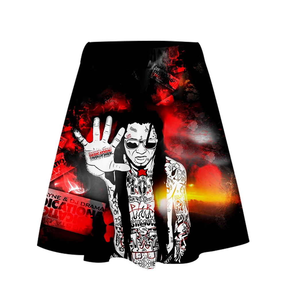 Стиль Lil Wayne 3D печать одежда повседневная юбка женская летняя сексуальная удобная юбка Топы крутые женские горячие продажи юбки