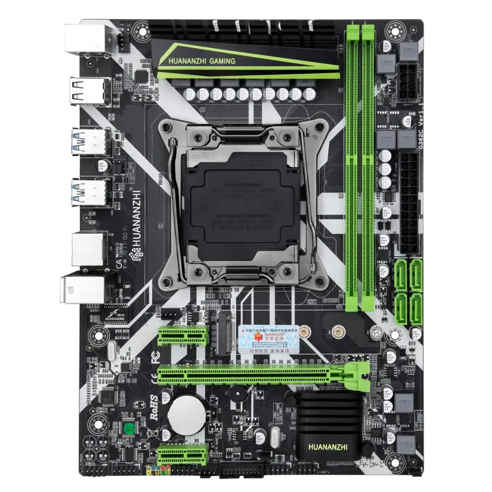 HUANANZHI скидка материнская плата с M.2 NVMe слот X99 LGA2011 3 комплект ЦП Xeon E5 2650 V3 RAM 32G (2*16G)