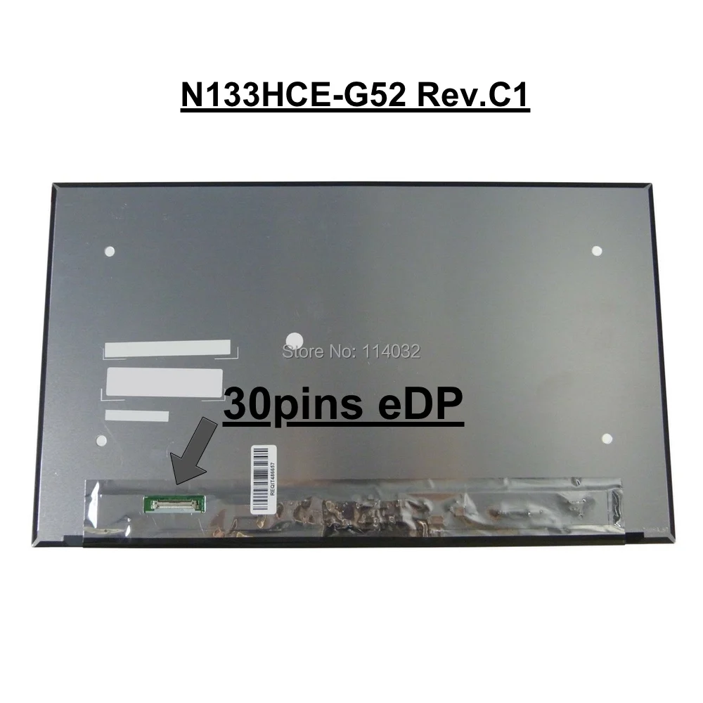 13.3 Thin LED screen N133HCE-G52 Rev.C1 C2 C3 For Dell Latitude 7380 7390 E7380 E7390 DP/N: 00DDJ0 0DDJ0 eDP 30 Pins IPS 1080P