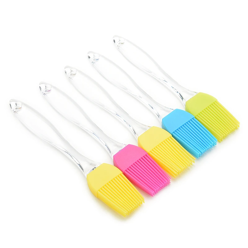 1PCS Heat Resisting BBQ Silicone Basting Oil Brush High Temperature Resistant Cleaning Barbecue Baking Cooking