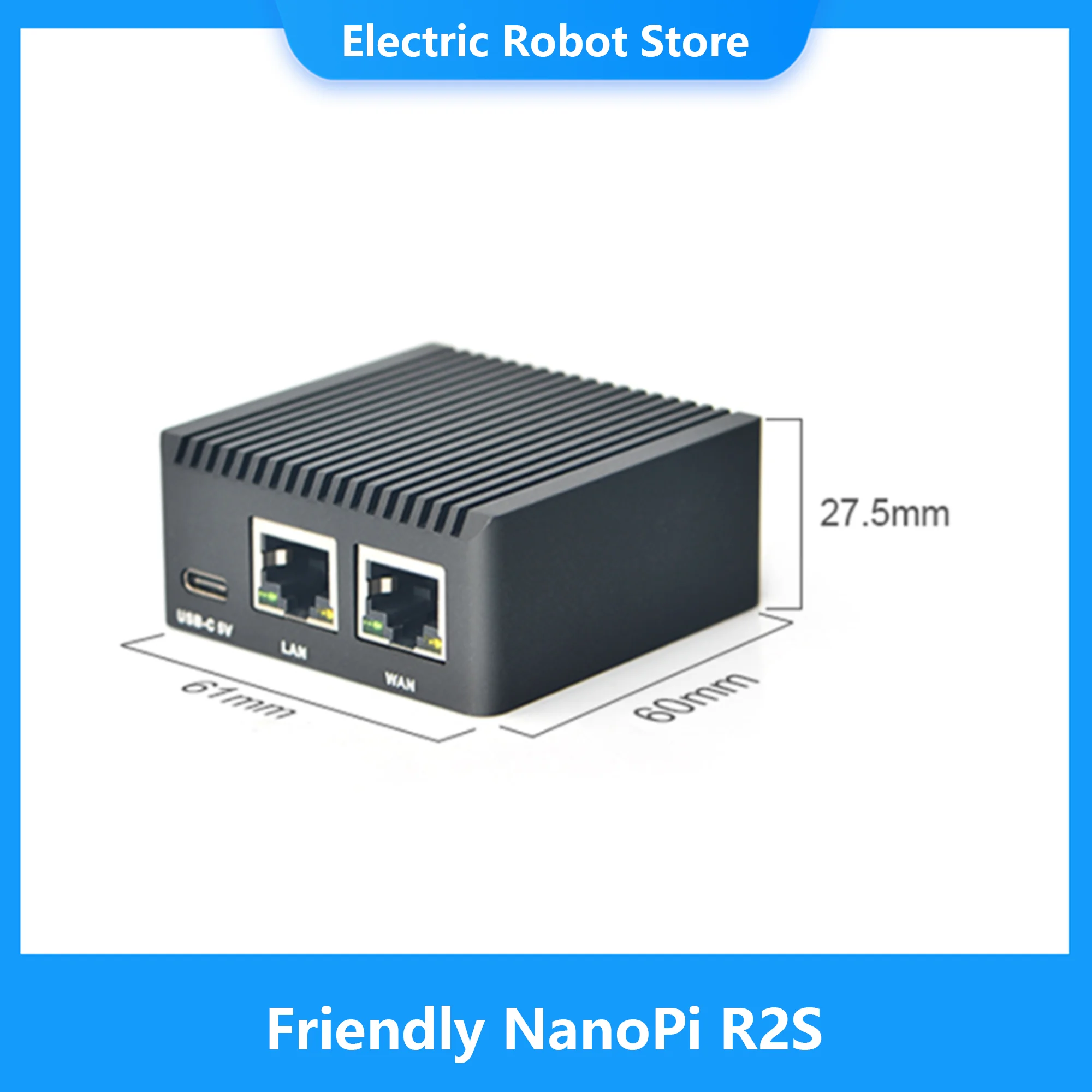 ģȭ  NanoPi R2S Oficial ݼ  OpenWrt ý RK3328 ̴   ⰡƮ Ʈ 1GB  ޸